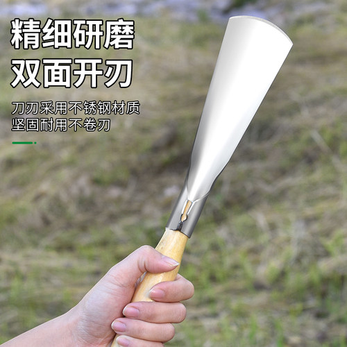 种花工具家用挖土松土养花种菜平头尖头栽铲头种植园艺加厚小铲子 - 图0