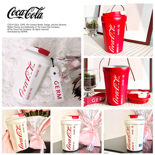 GERM可口可乐保温杯咖啡杯女高颜值不锈钢车载水杯男便携随行杯子 - 图1