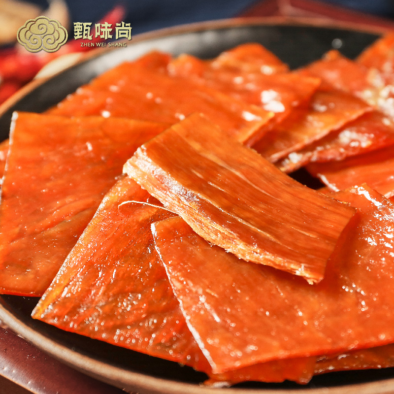 甄味尚旗舰店蜜汁猪肉脯干香辣熟肉片单独小包装肉类特产零食休闲网红食品小吃0