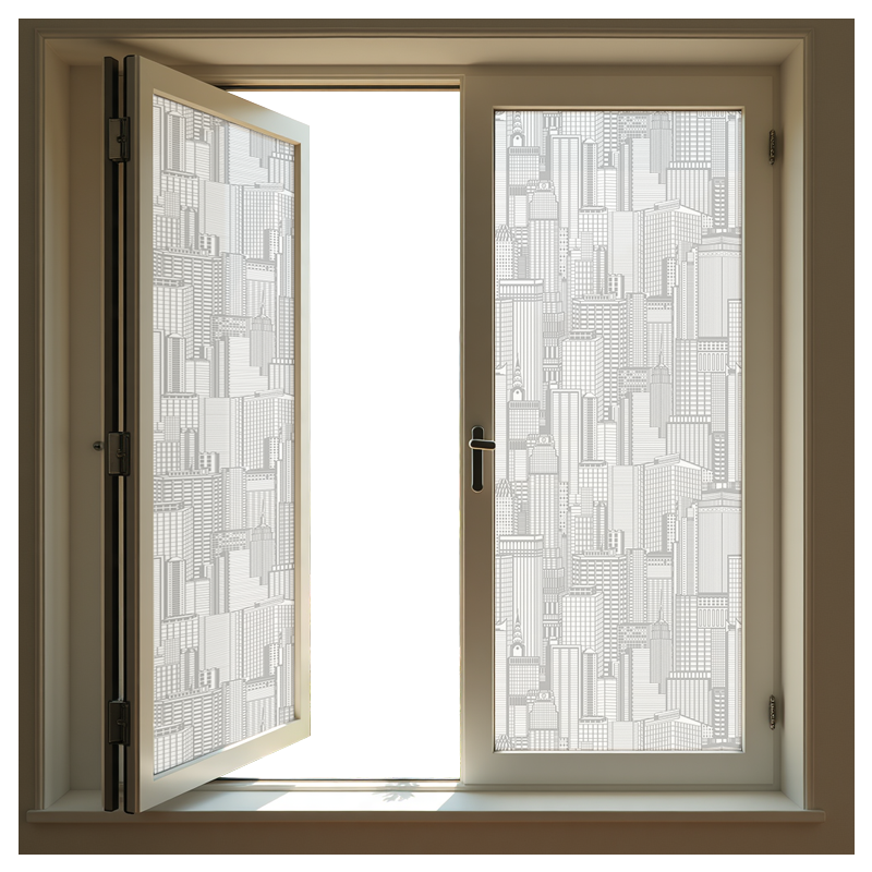 自粘浴室窗户玻璃窗防窥膜磨砂玻璃贴纸透光不透明防晒隔热防走光 - 图3