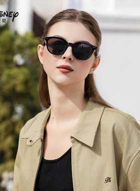 迪士尼女圆框防晒防紫外线墨镜