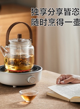 小熊全玻璃多功能电烤炉煮茶器