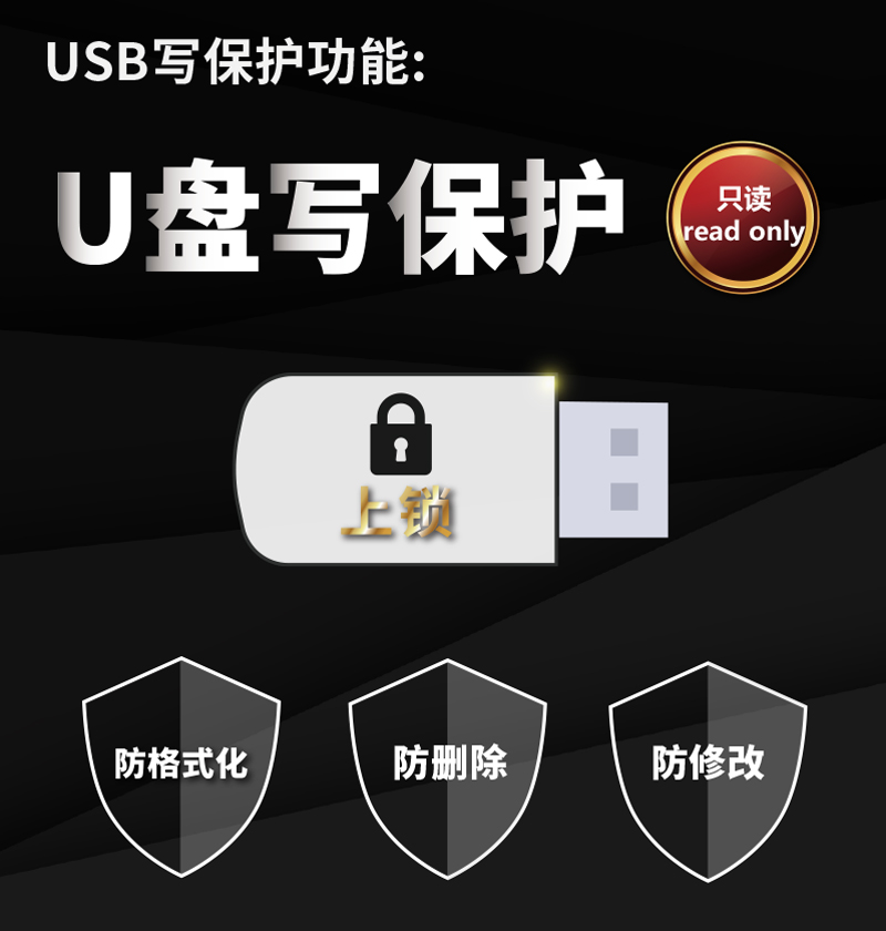 WP捍卫者USB3.0 16GB 防删防格式化U盘 自由制作CDROM分区 - 图2