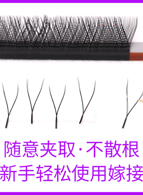 005y型嫁接睫毛编织bb翘假睫毛
