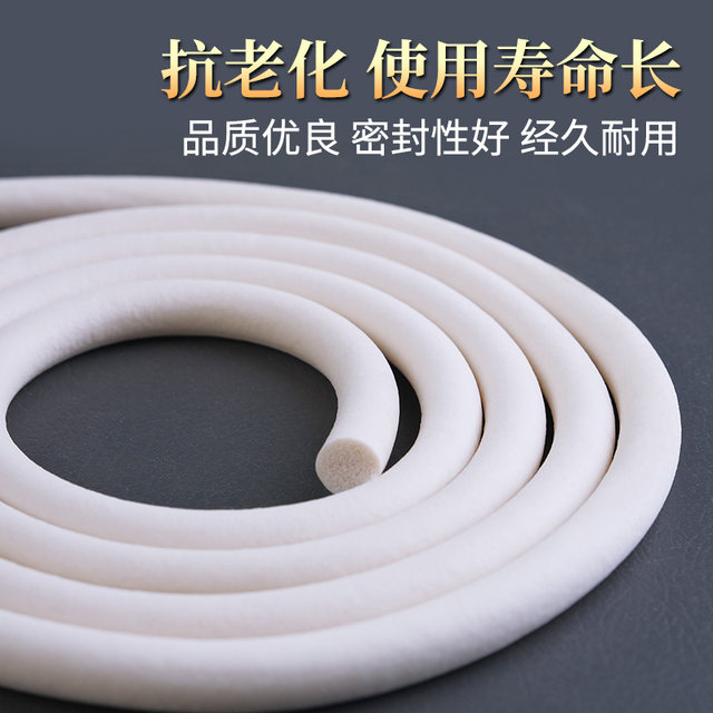 Silicone foamed round strips Soft Solid High temperature resistant anti-slip anti-freeze silicone strip sealing strips Silicone rubber sponge strips
