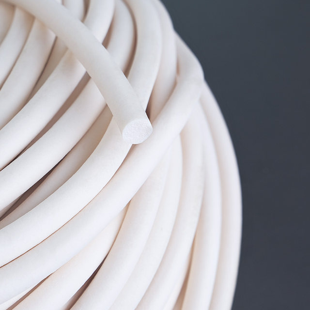 Silicone foamed round strips Soft Solid High temperature resistant anti-slip anti-freeze silicone strip sealing strips Silicone rubber sponge strips