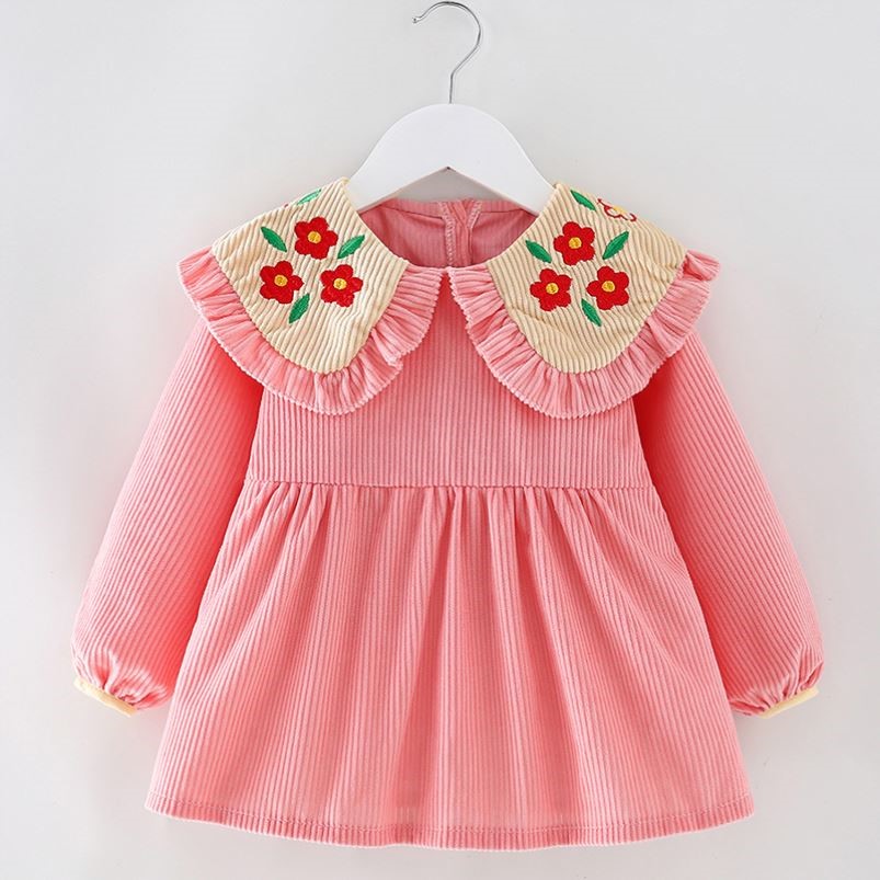 Baby girl smock and little princess wearing western style apron