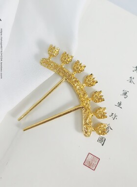 diy仿制娃娃保色合金配件排簪
