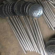 Die-casting machine scum spoons aluminum water bailing spoon with shank slagging slag spoons Slag Ladle Scoop of aluminum Slag Leaking Spoon Die Casting