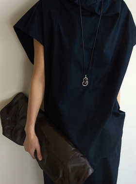 S925纯银黑檀木葫芦吊坠项链女款