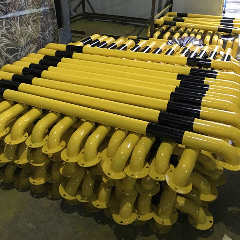 停车位钢管挡车器u型车轮定位器铁挡车杆汽车停车倒车限位阻退器