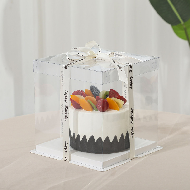 全透明生日蛋糕盒子包装盒4 6 8 10 12寸双层加高慕斯烘焙包装盒,淘宝优惠券,粉丝福利购,淘宝优惠卷