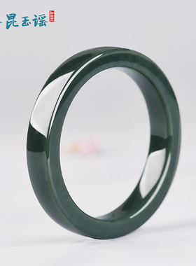 昆玉谣新疆和田玉黑青送女友女款