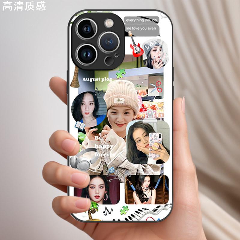 jisoo手机保护壳苹果15华为mate60金智秀iPhone14Promax适用BlackPink小米13女团OPPO追星人vivo12周边p60同