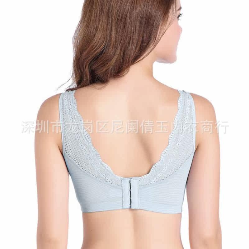 水晶之恋深v聚拢蕾丝美背内里文胸 别样娇文胸