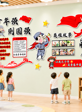 【爱国主题文化墙贴】幼儿园环创