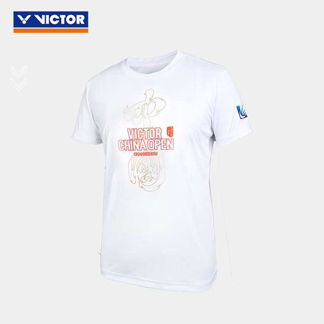 VICTOR Victory Victor Badminton Wear 2025 China Open Series Sports Short Sleeve T-Shirt TCO2501