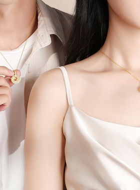 淘运灵阁龙凤福缘平安扣吊坠2026年男女情侣款一对和田玉项链礼物