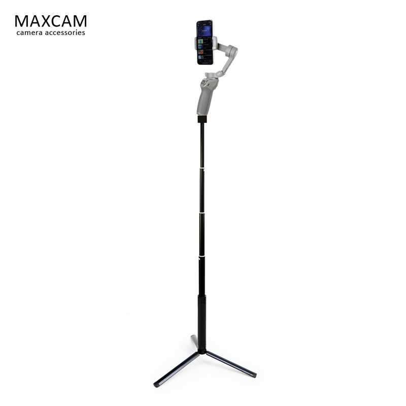 MAXCAM适用dji大疆Osmo Mobile 6灵眸云台OM5/4/4SE/3铝合金三脚架加长杆延长智云稳定器三角支架便携配件-图0