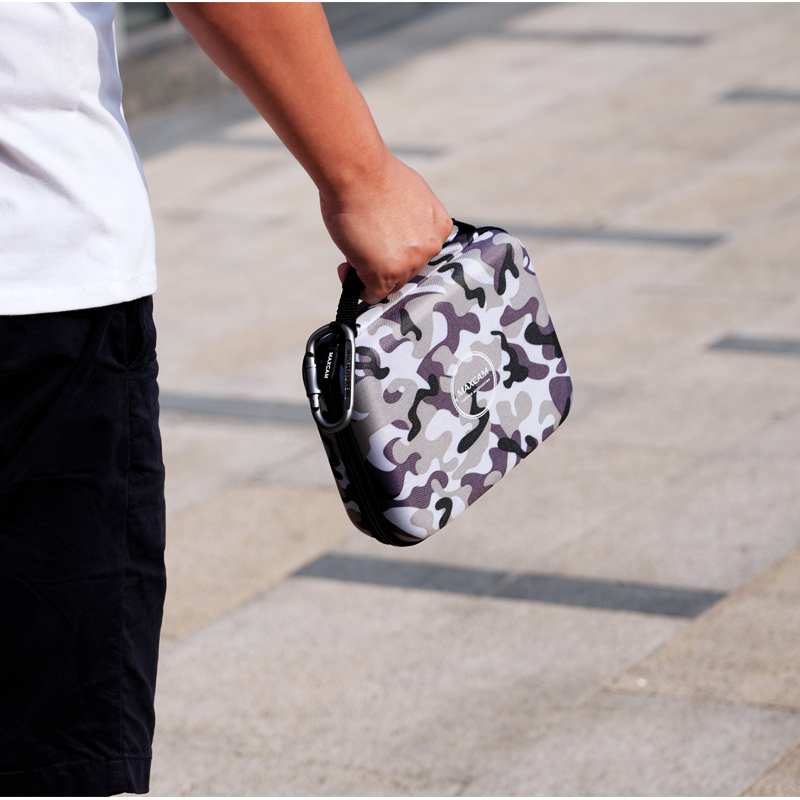 MAXCAM适用dji大疆OM 4SE/3灵眸云台Osmo Mobile SE便携收纳包抗压防震防摔保护盒配件包中号手提硬壳 - 图3