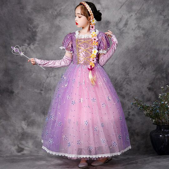 Halloween Children's Frozen Elsa Princess Dress