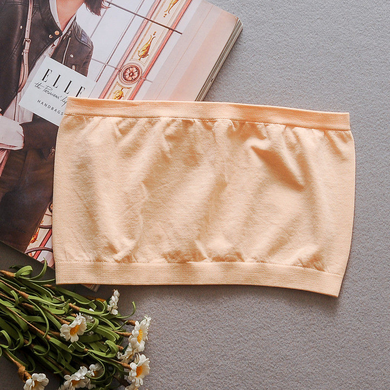 打底内搭防走光肩带黑白色防滑抹胸 馥婷抹胸