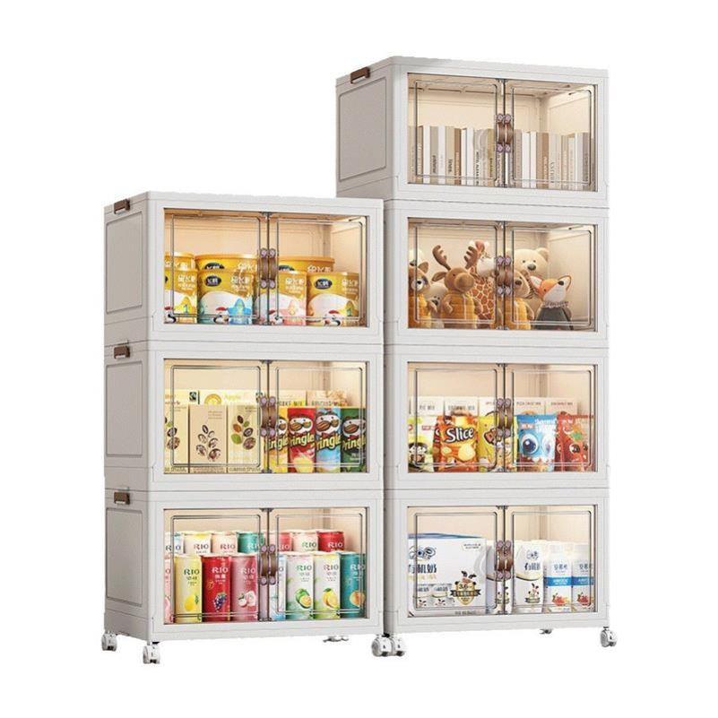 Baby clothes snacks toys plastic multi-layer storage cabinet - 图3
