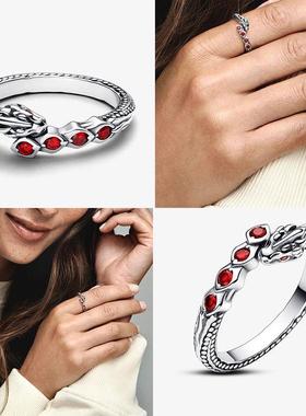 Dragon Family Crown Ring Sparkling Dragon Ring game of Thron