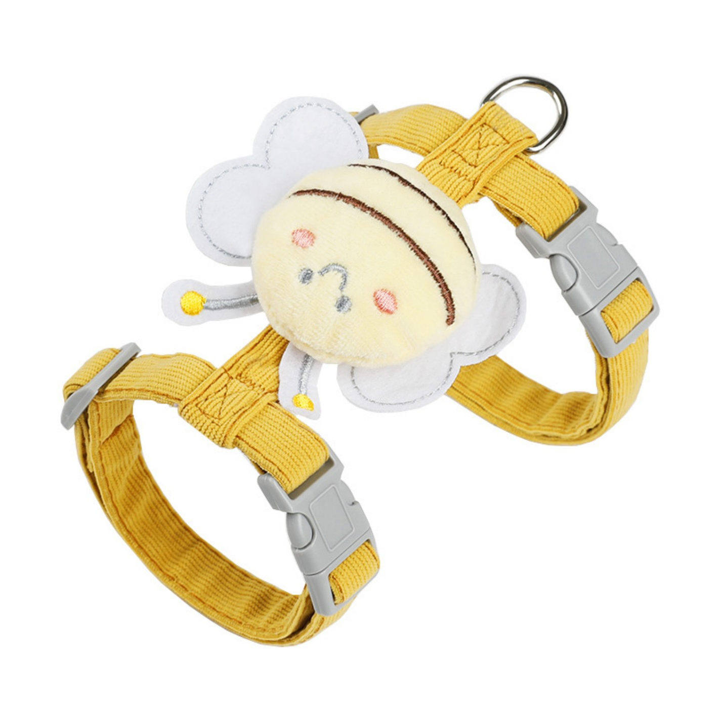 小蜜蜂猫咪牵引绳工字型防挣脱外出遛猫绳网红可调节胸背带猫绳子,淘宝优惠券,粉丝福利购,淘宝优惠卷