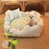 In ins мягкий клейкий кошачий гнездо четыре сезона универсальные бархатные колодки можно разобрать, чтобы вымыть кровать для собак кошачья кровать для домашнего животного домашнего животного летнего животного гнезда