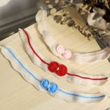 Плетеная милая галстук-бабочка ручной работы, шарф с бантиком, слюнявчик, аксессуар, чокер