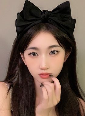 高级感大蝴蝶结发箍女百搭头饰2024年新款外出洗脸压发头箍显脸小