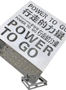 不锈钢立方体魔方雕塑浪花水景摆件正方体发光城市景观logo定制