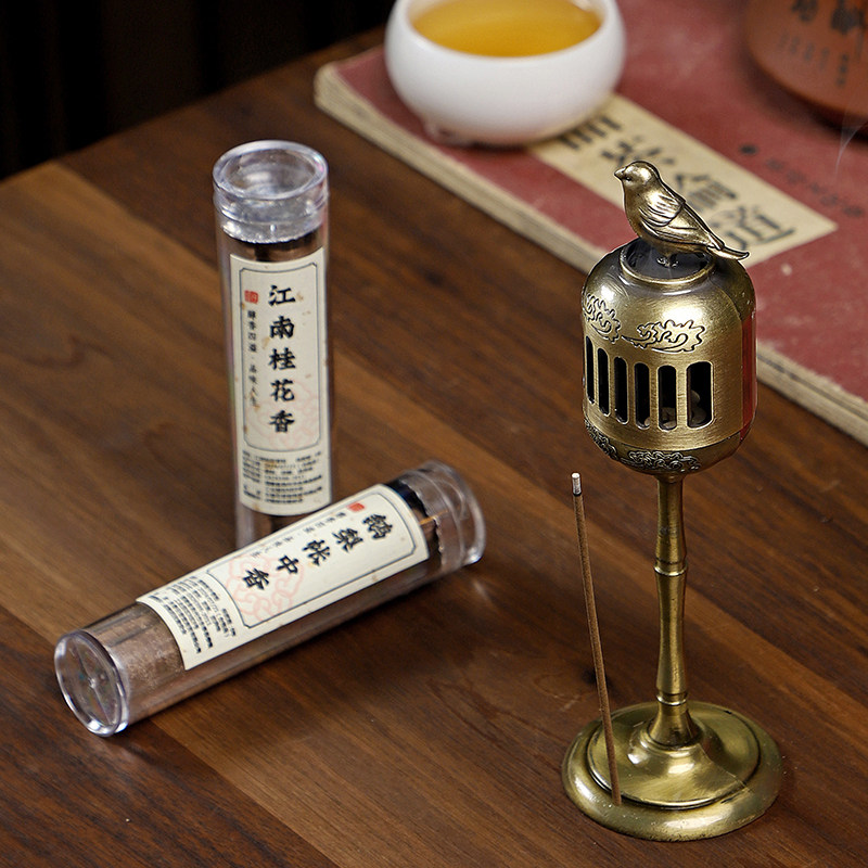 金鹊宫灯炉合金创意复古香薰炉小祥云檀香炉香道摆件无粘粉香熏炉,淘宝优惠券,粉丝福利购,淘宝优惠卷