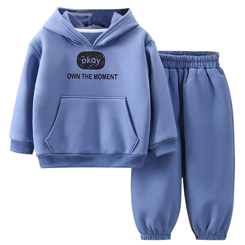 儿童卫衣套装冬季新款男童加绒加厚女童保暖连帽宝宝运动卫裤童装,淘宝优惠券,粉丝福利购,淘宝优惠卷