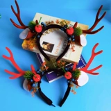 Рождественская детская бархатная шапка, ободок, защитный амулет, подарок на день рождения