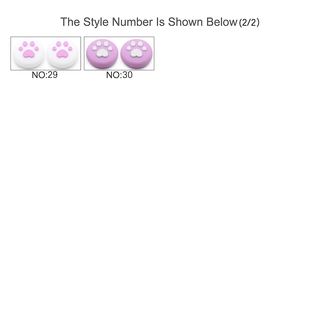 任天堂switch左右手柄猫爪摇杆帽NS手柄按键帽lite猫爪帽配件硅胶 - 图1