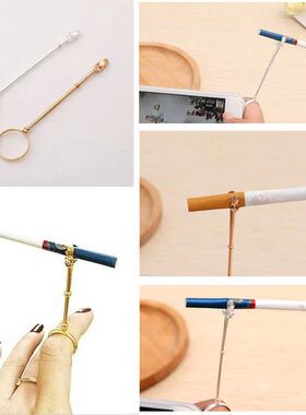 抽烟指环 周边 抽烟支架托夹子男女士夹烟器创意戒指