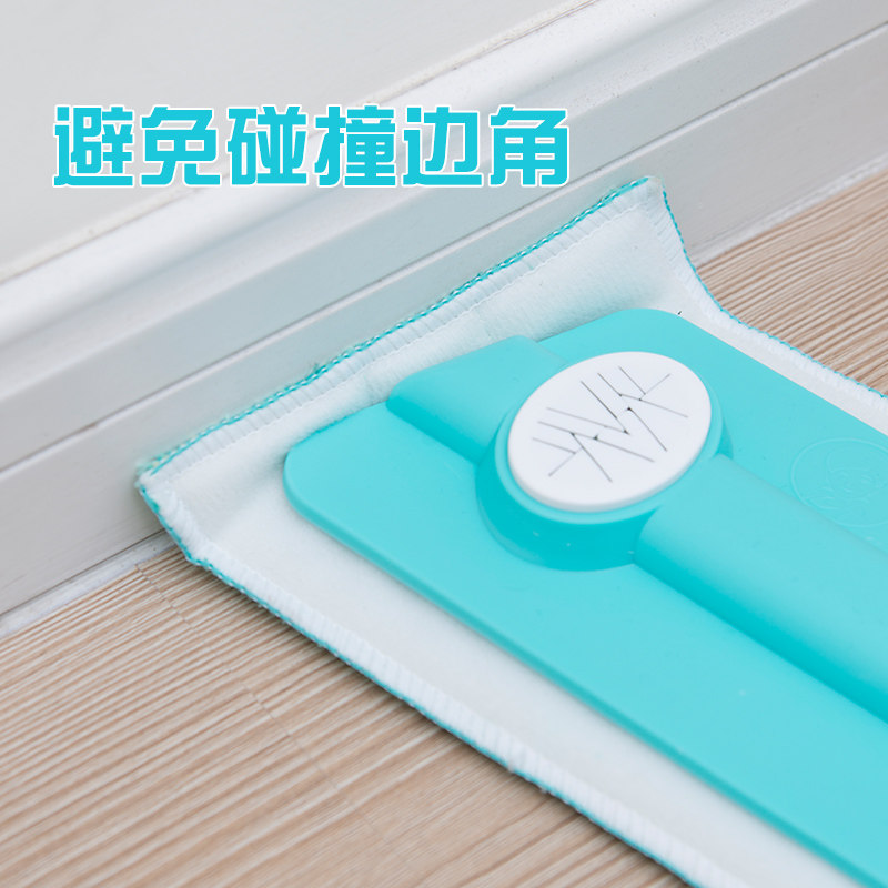 妙洁干湿两用拖把瓷砖地一拖净家用木地板粘贴式平拖旋转地拖静电