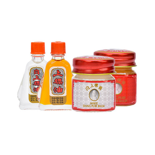 泰国SIANG PURE OIL白上标油蚊虫叮咬虫子咬止痒感冒头晕黄上标膏 - 图0