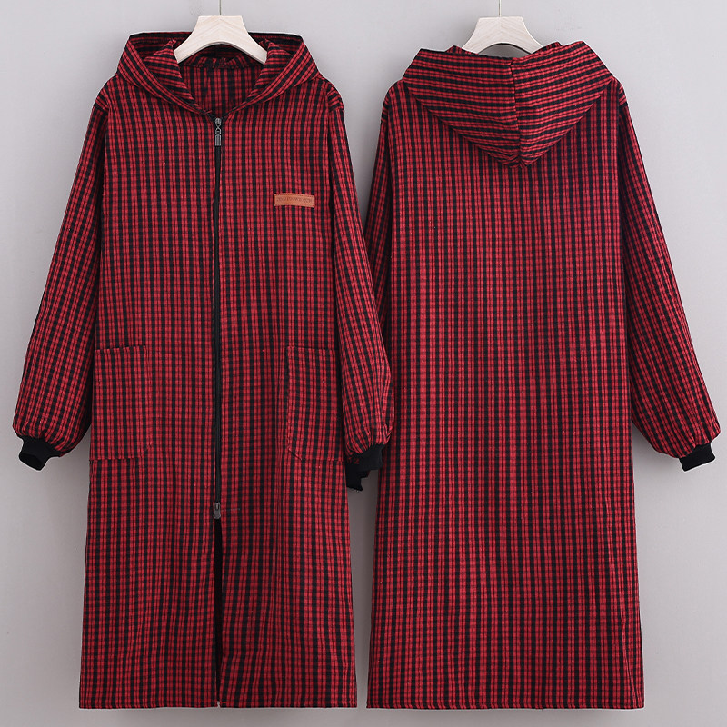 加肥加长罩衣纯棉老粗布长袖围裙家用厨房防油防污男女工作定制字,淘宝优惠券,粉丝福利购,淘宝优惠卷