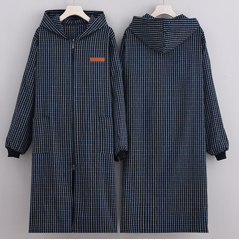 加肥加长罩衣纯棉老粗布长袖围裙家用厨房防油防污男女工作定制字,淘宝优惠券,粉丝福利购,淘宝优惠卷