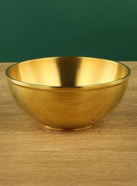 铜碗筷子家用铜器餐具缺铜补铜纯铜饭碗铜体内/勺子金属工艺