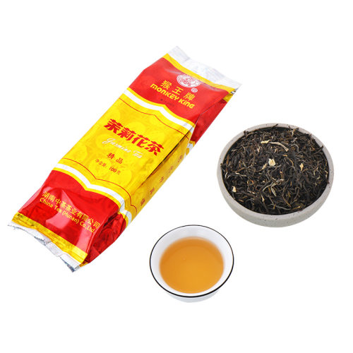 新茶中茶猴王牌茉莉花茶精品60g/100g飘雪浓香型冷泡茶叶横县 - 图1