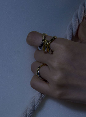 迪丽热巴同款绳结戒指高级质感