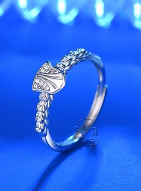 军恋纯银戒指女橄榄枝兵哥哥送女友军嫂异地恋情侣情人节七夕礼物