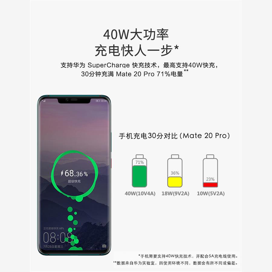 适用华为p30pro充电器vogal00快充VOG一al10数据线po30原装 - 图1