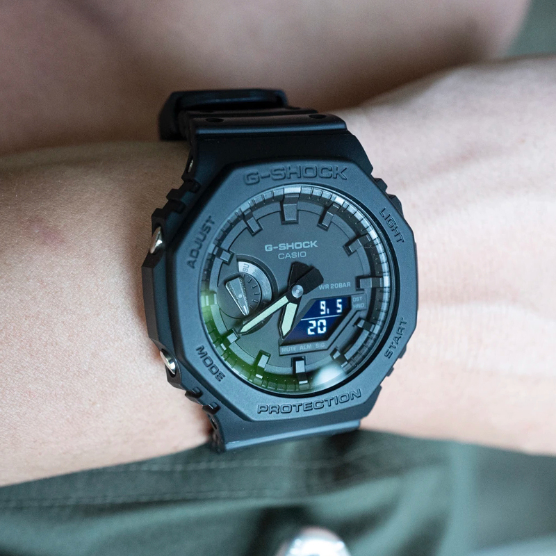 卡西欧农家橡树ga2100手表男 g-shock八角运动防水双显学生电子表 - 图0