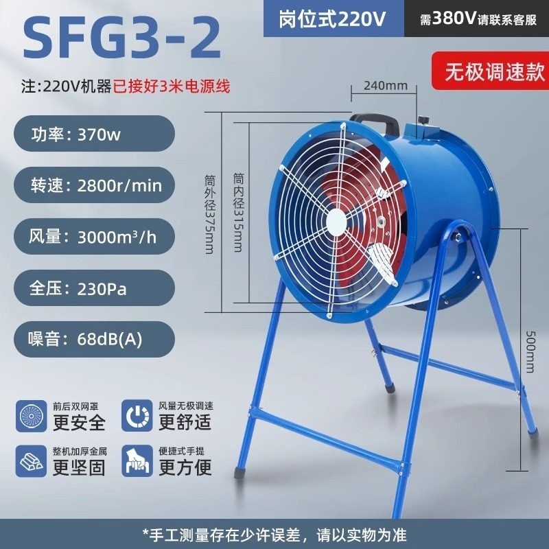 岗位式轴流风机大功率排管道式风380v风机强力抽风机工业排风扇机,淘宝优惠券,粉丝福利购,淘宝优惠卷