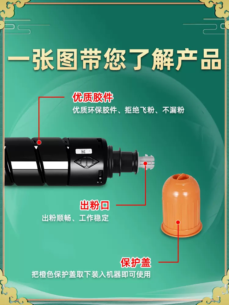 C910彩色墨粉筒T01通用佳能imagePRESS工程复印机c910专用粉盒ipc更换硒鼓打印墨盒碳粉盒晒鼓磨合粉合IP墨鼓 - 图1